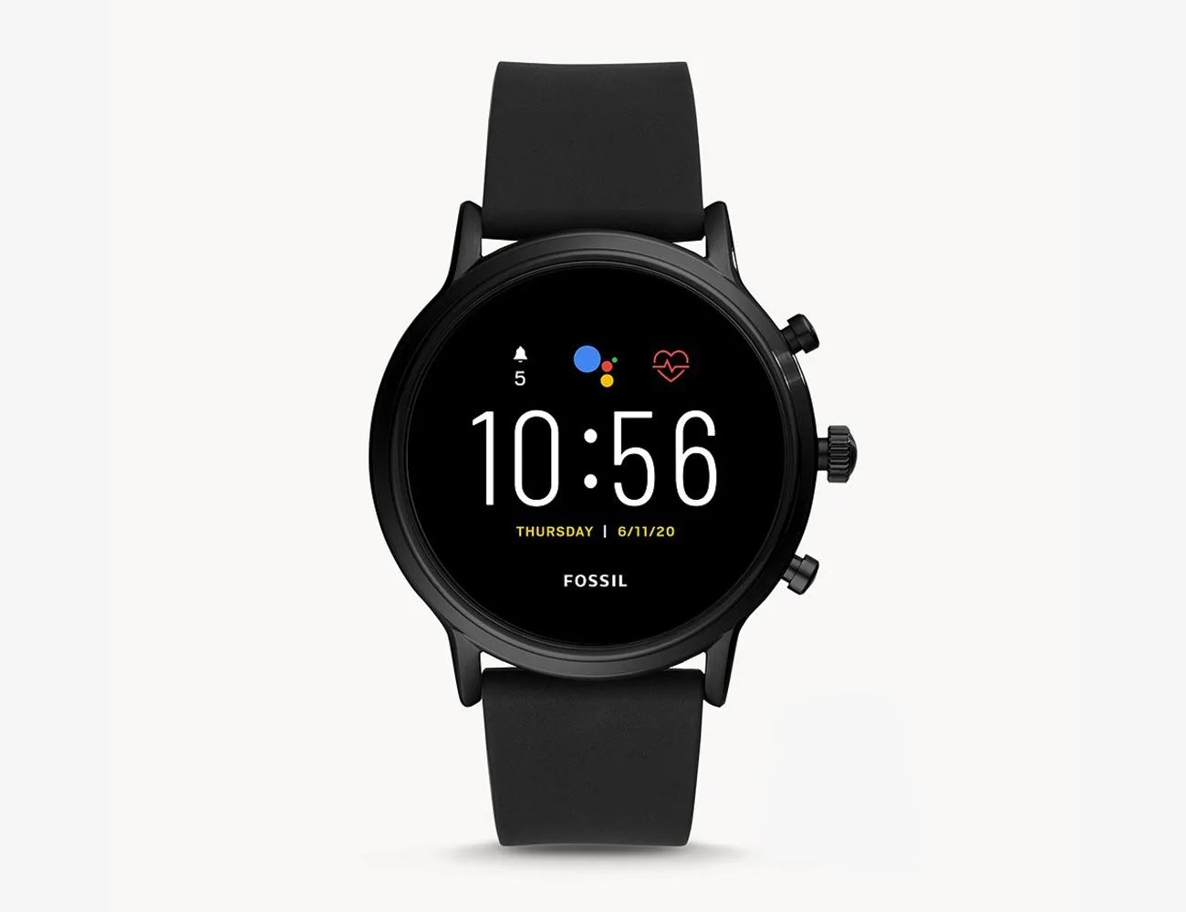 Gen 5 Smartwatch The Carlyle HR Black Silicone