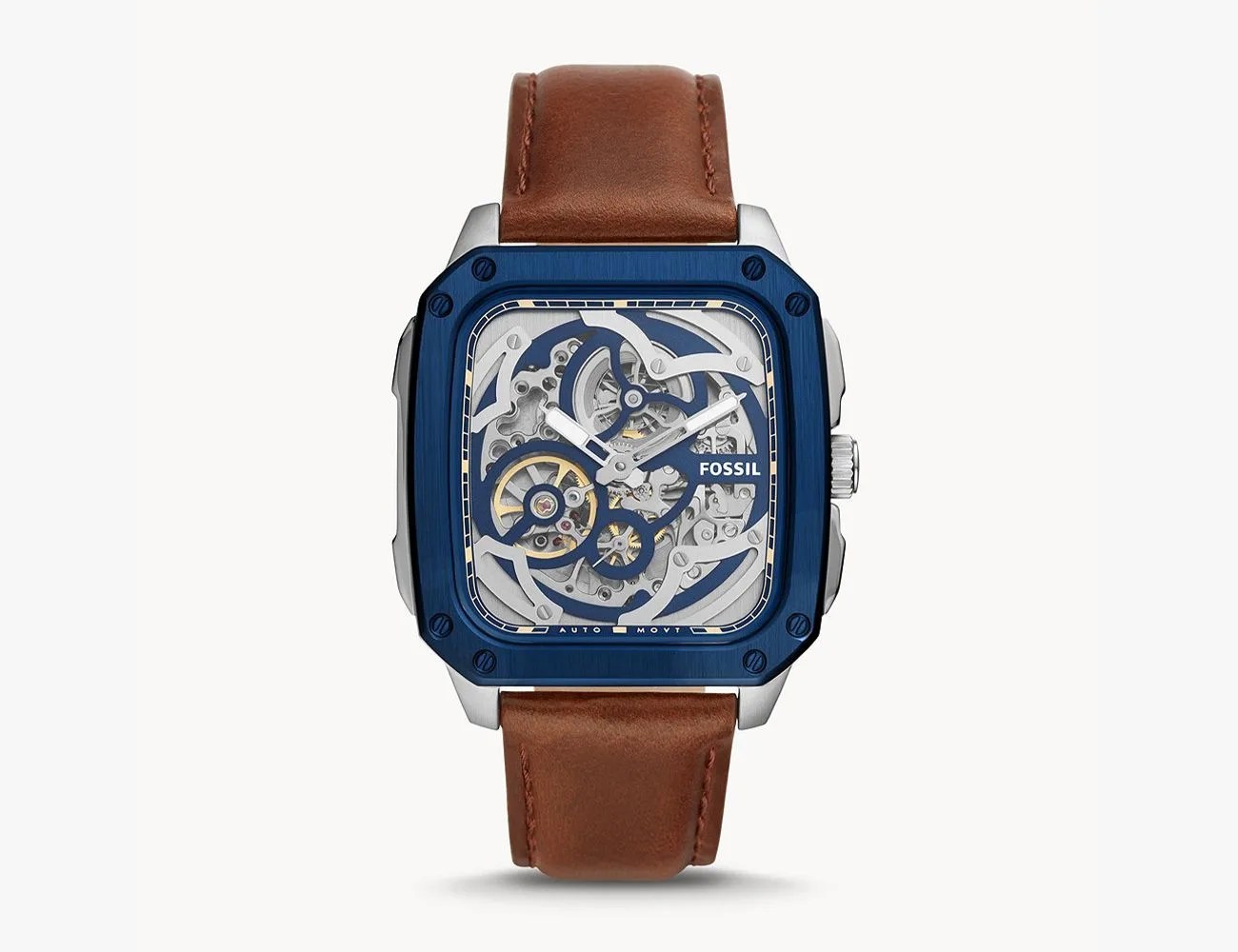 Inscription Automatic Brown Leather Watch