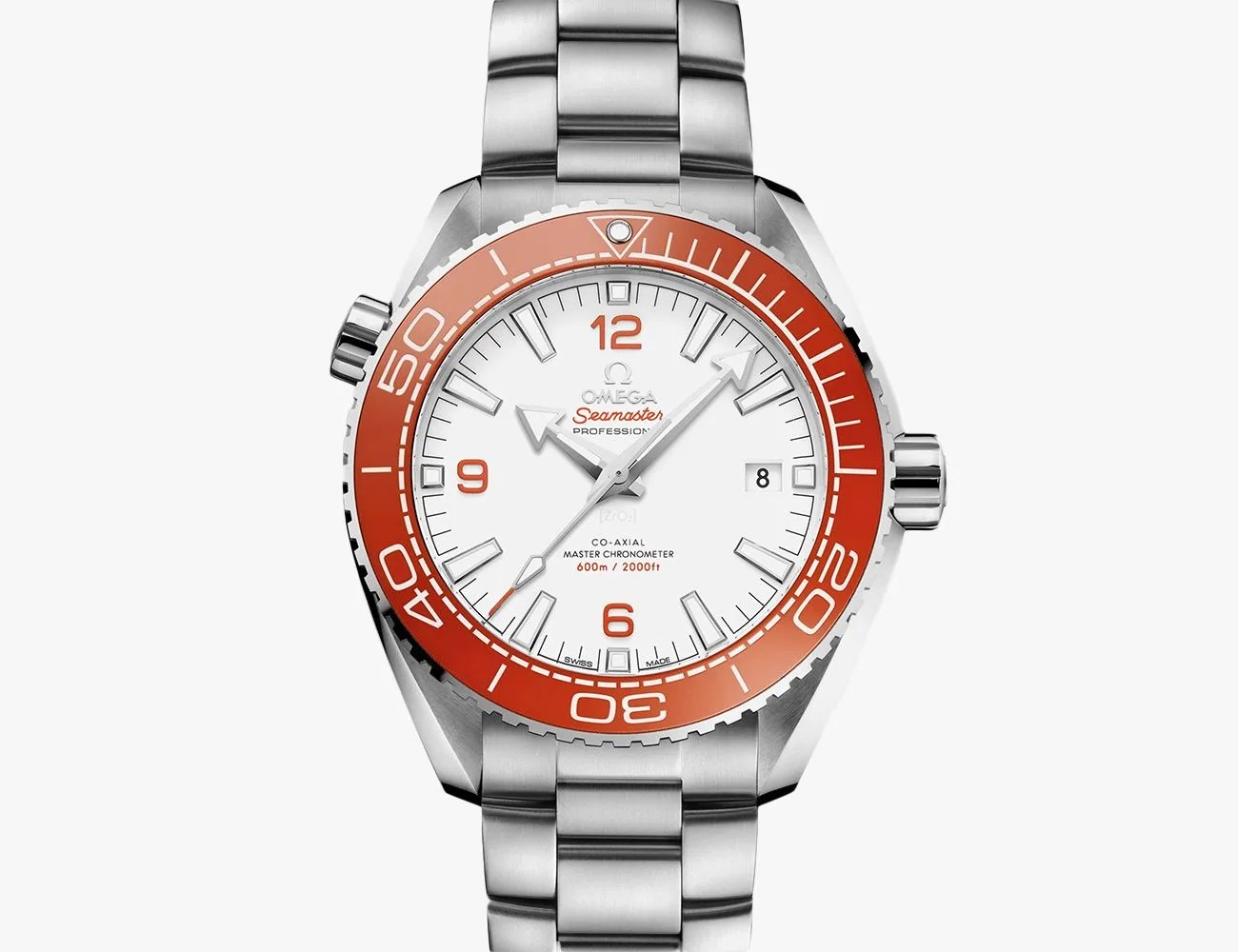 a silver and red wrist watch