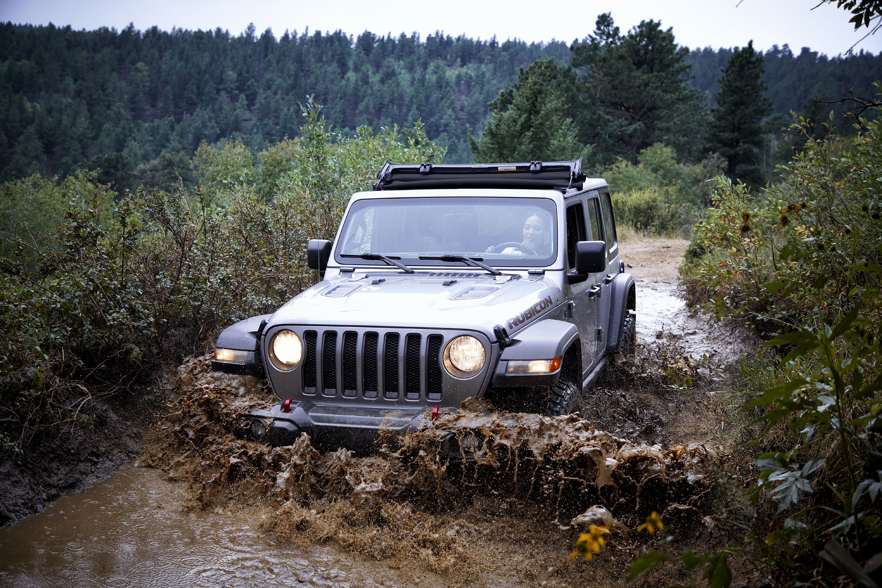2021 jeep® wrangler rubicon with sunrider flip top for hardtop