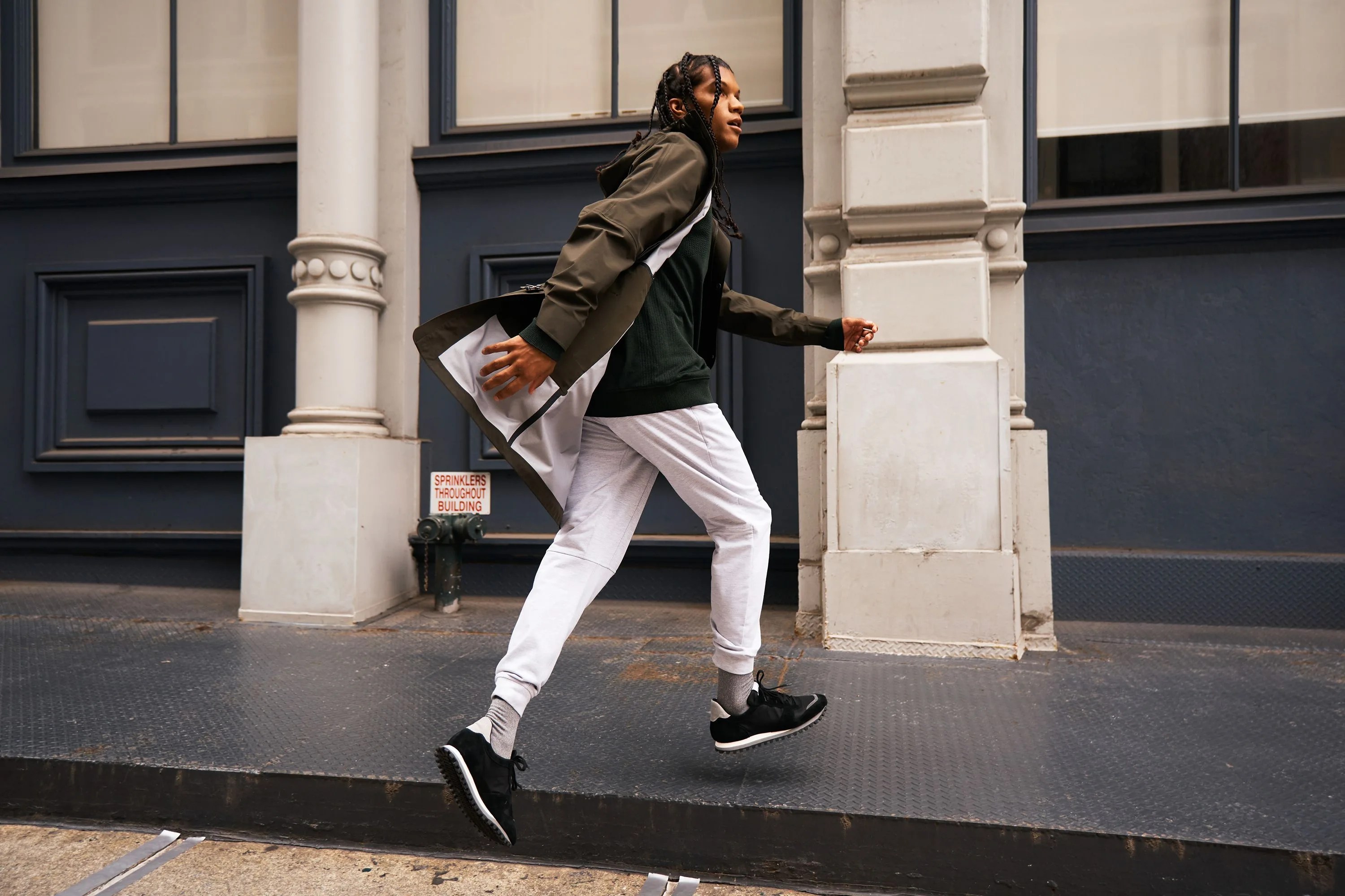 man wearing lululemon gear
