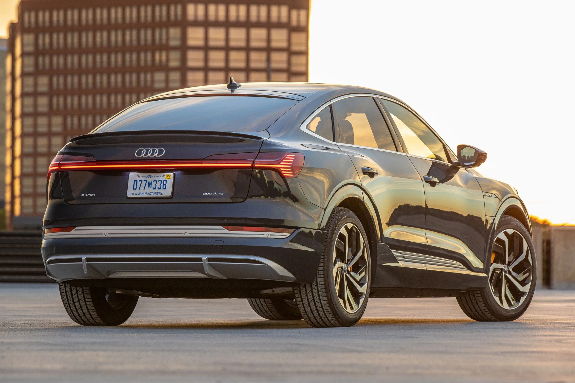 audi e tron sportback rear