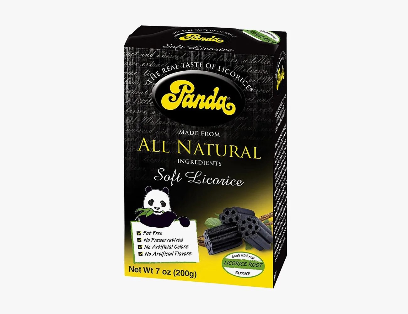 panda soft black licorice