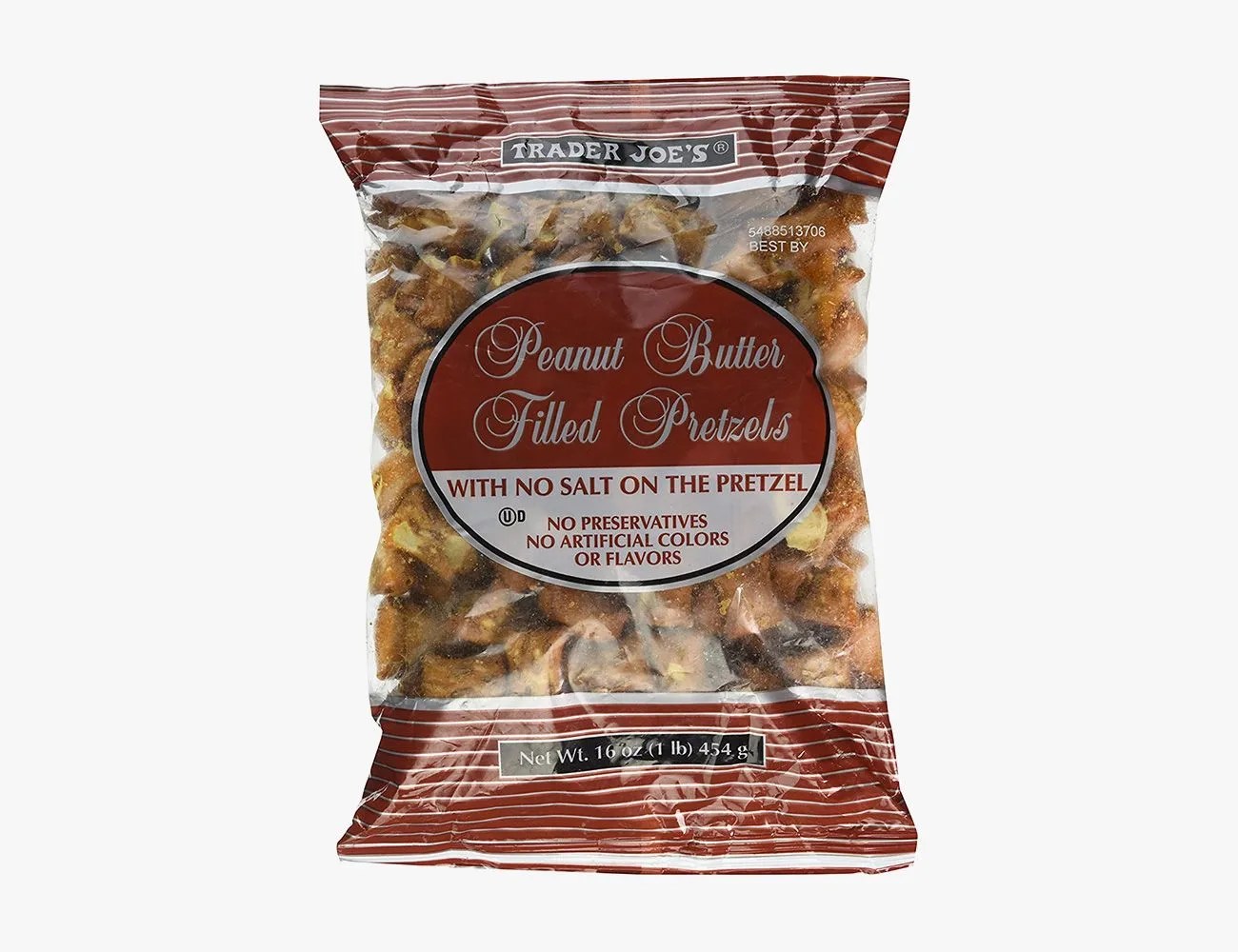 peanut butter filled pretzels no salt