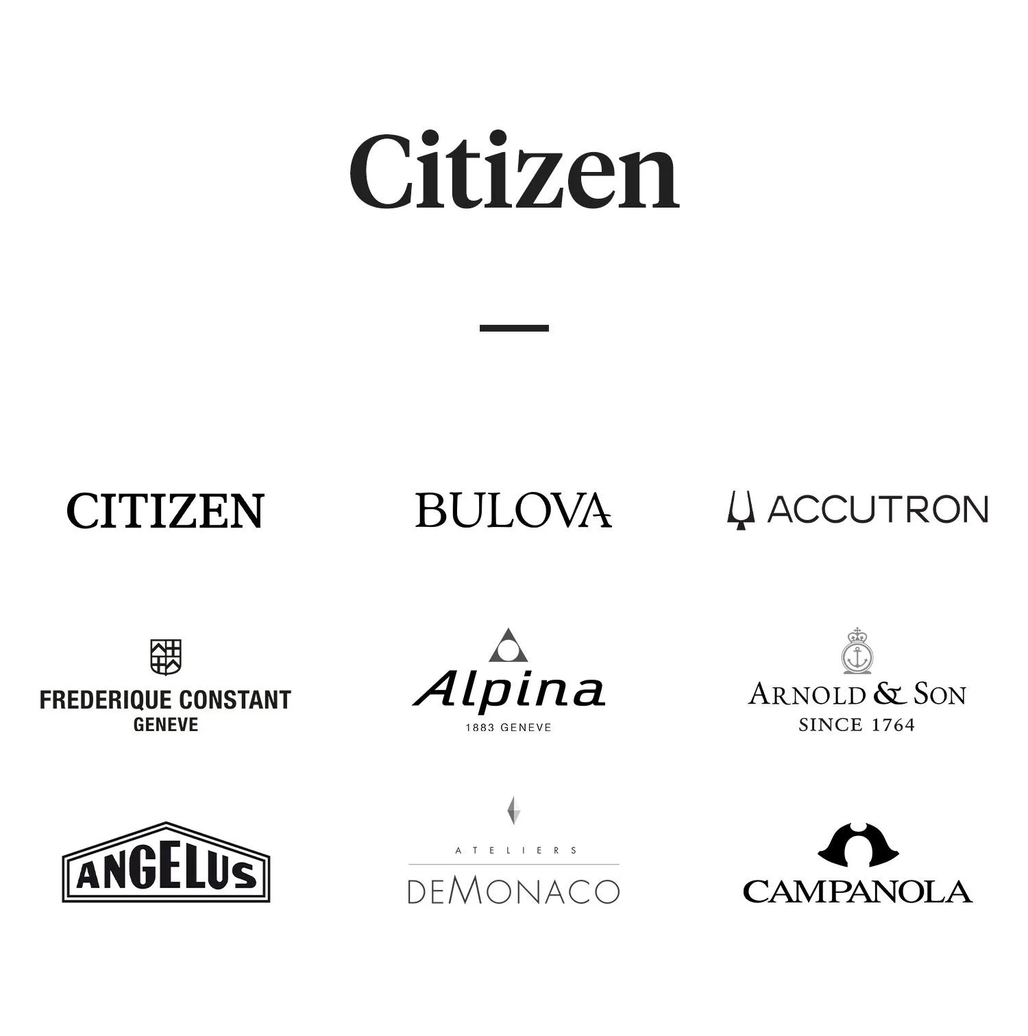 citizen watch brands