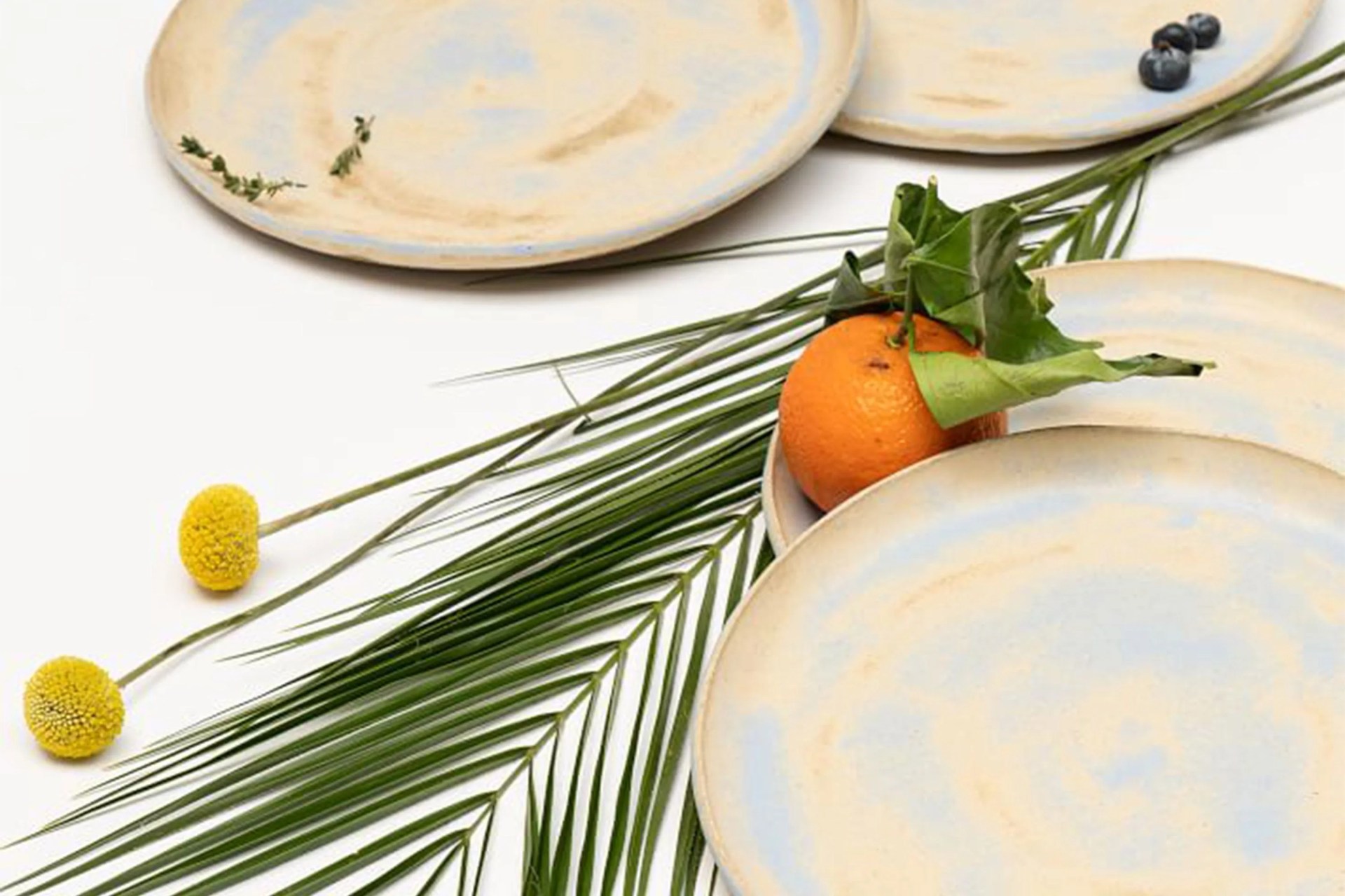 peoples pottery project blue dinnerware