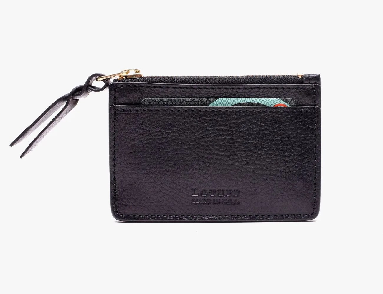 lotuff zipper credit card wallet