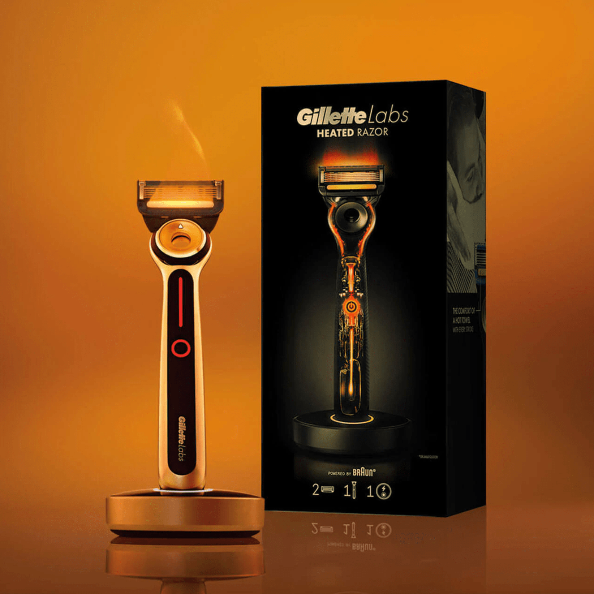 a heated razor