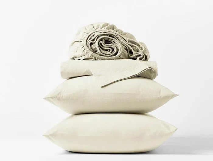 organic crinkled percale sheets