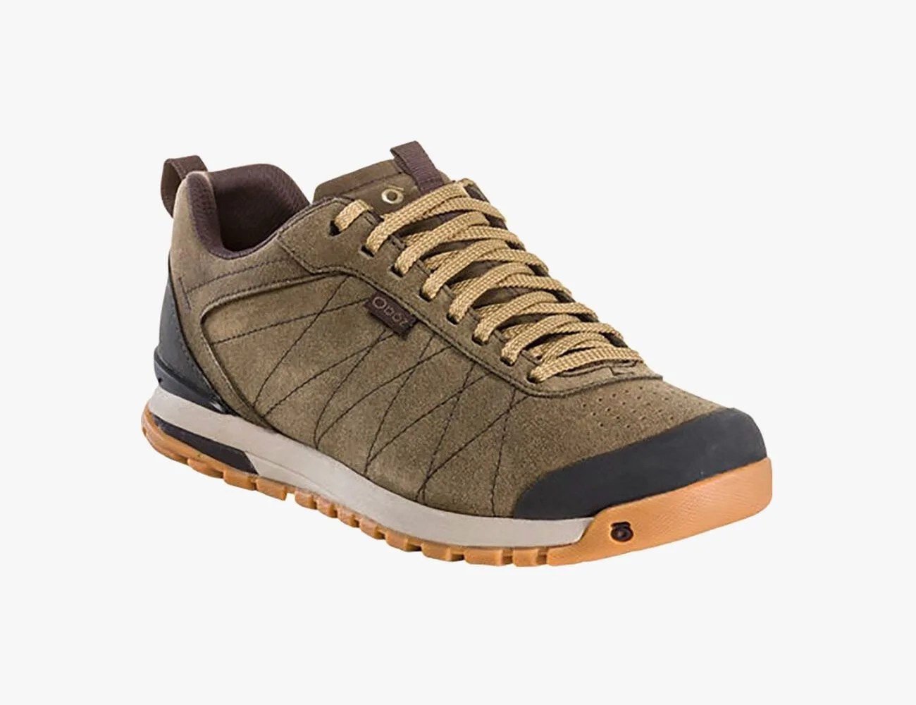 a green hiking shoe