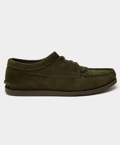 Yuketen Leather Blucher in Olive