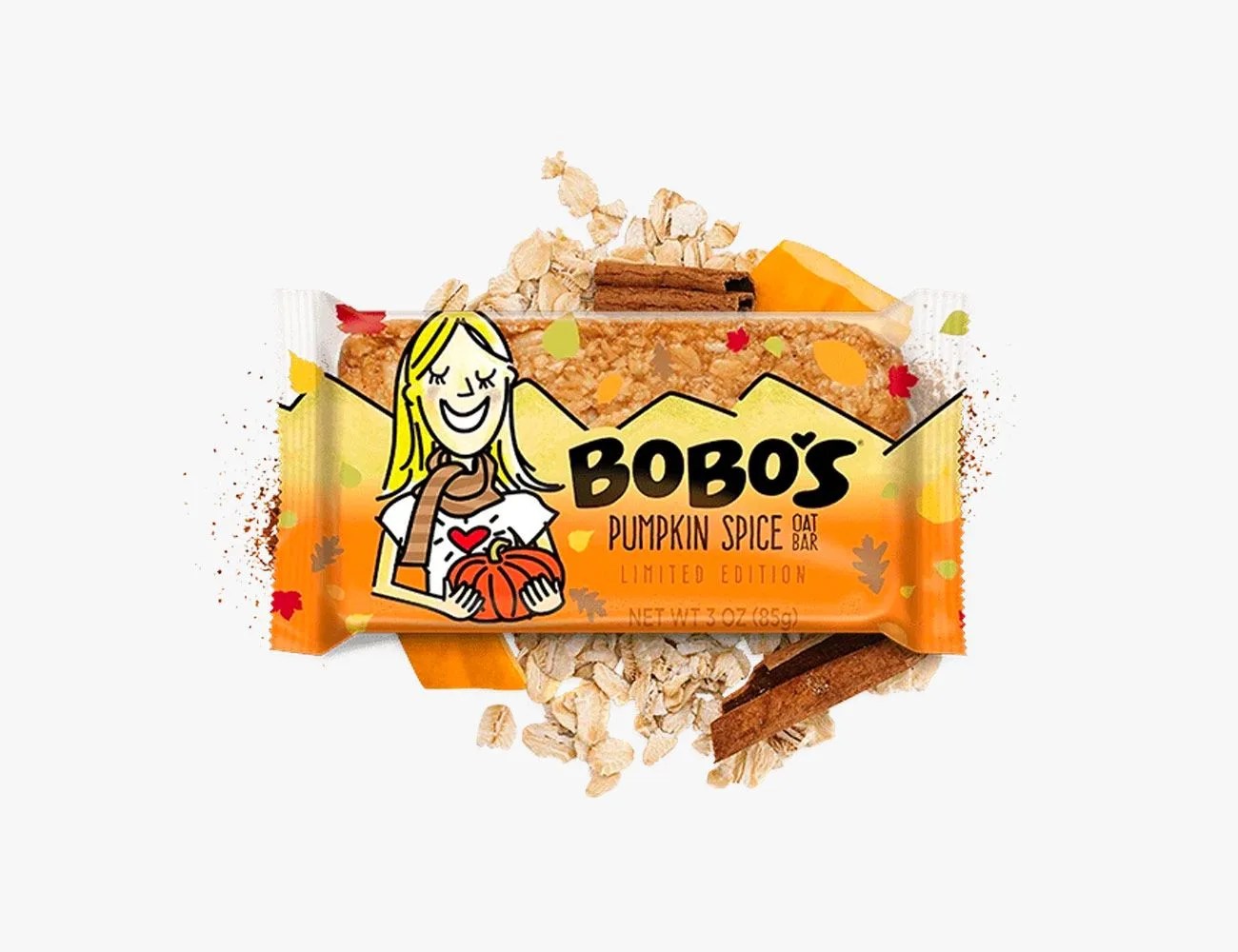 a pumpkin spice oat bar