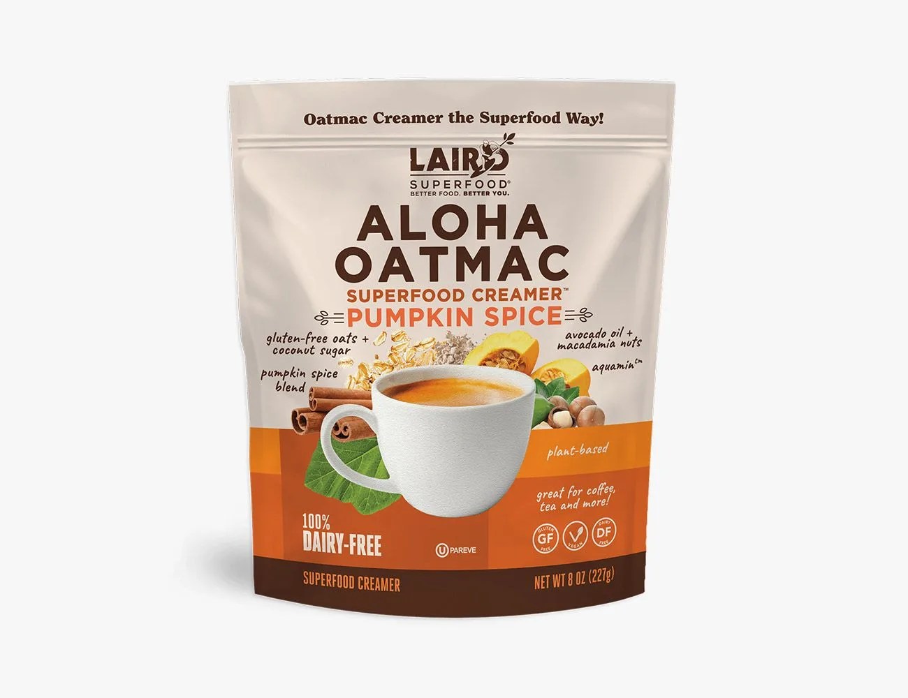 pumpkin spice aloha oatmac superfood creamer