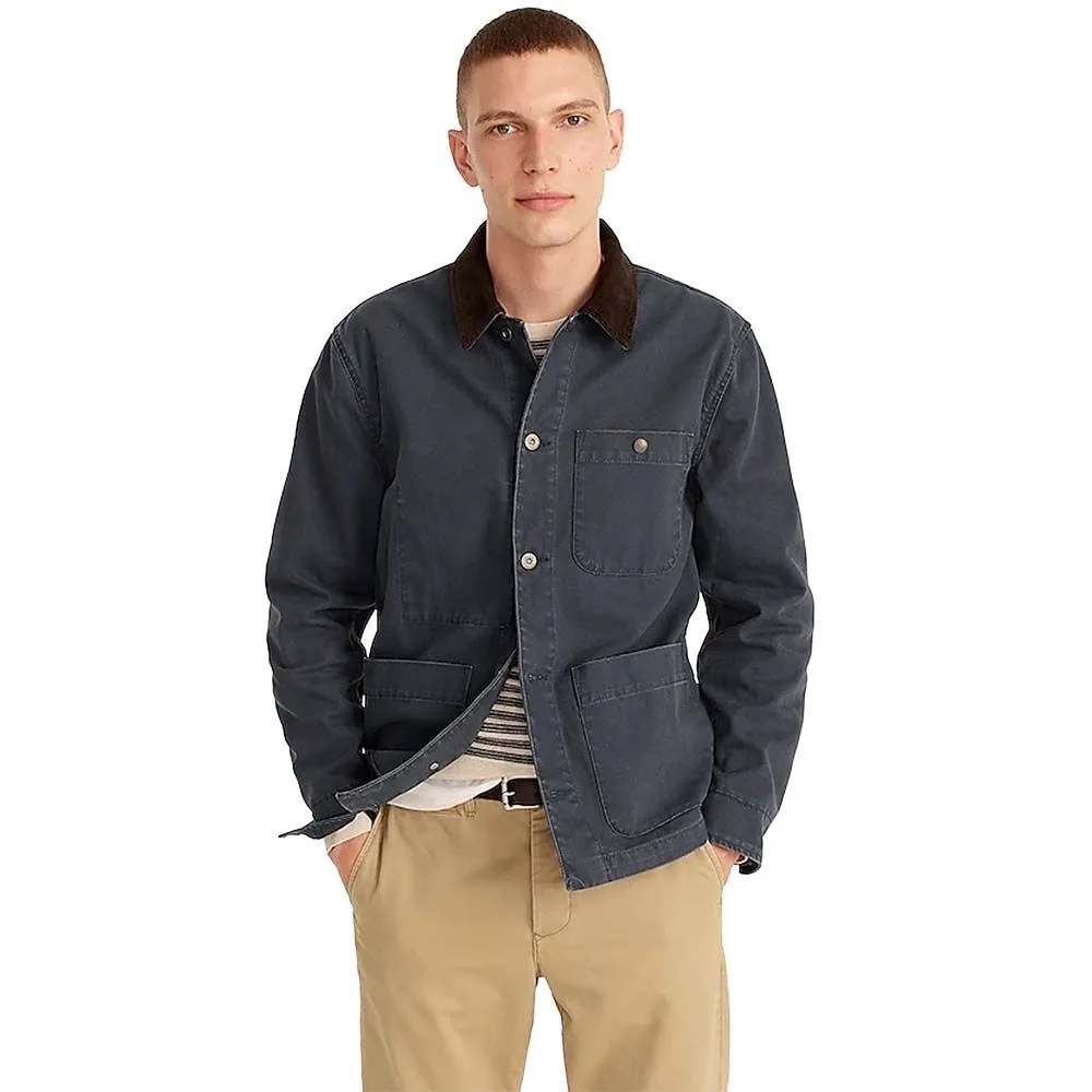 wallace barnes chore jacket with corduroy collar
