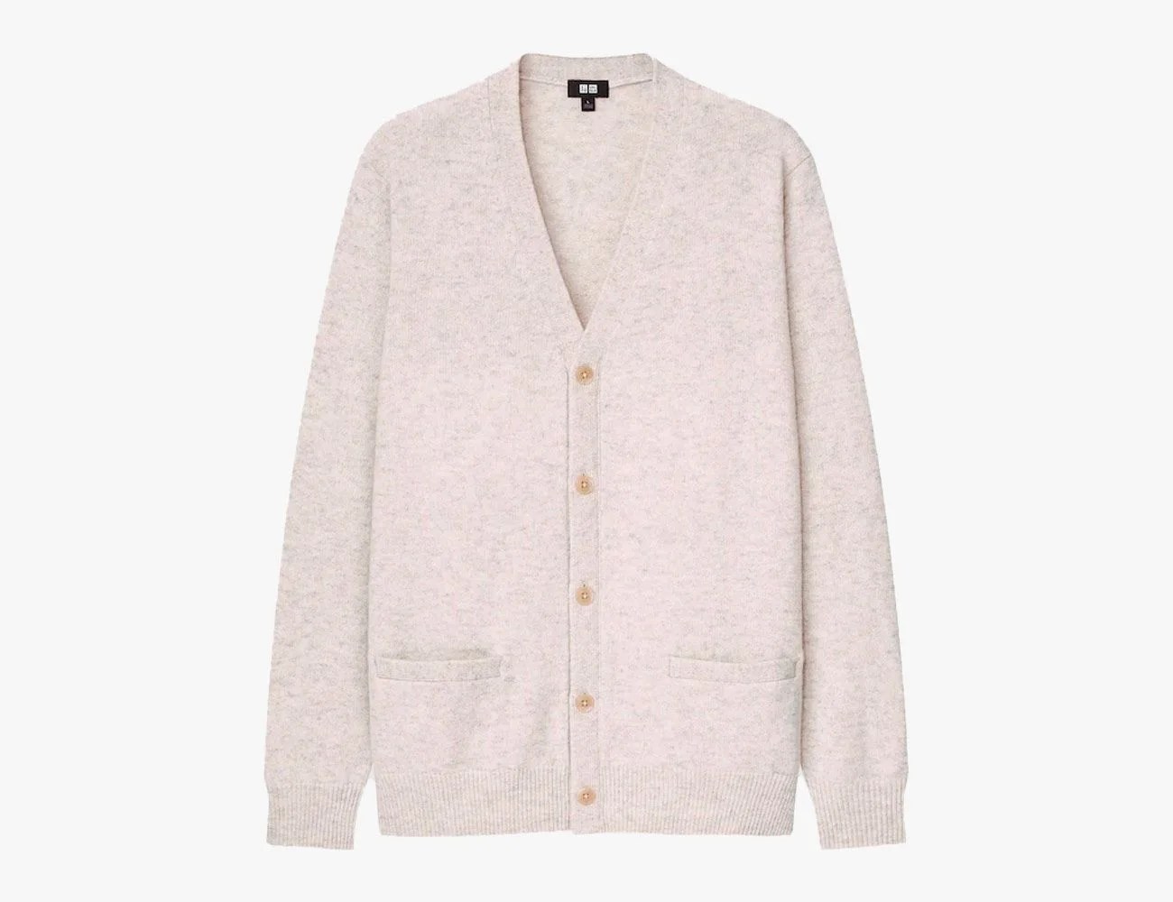 Uniqlo Lambswool Long-Sleeve Cardigan