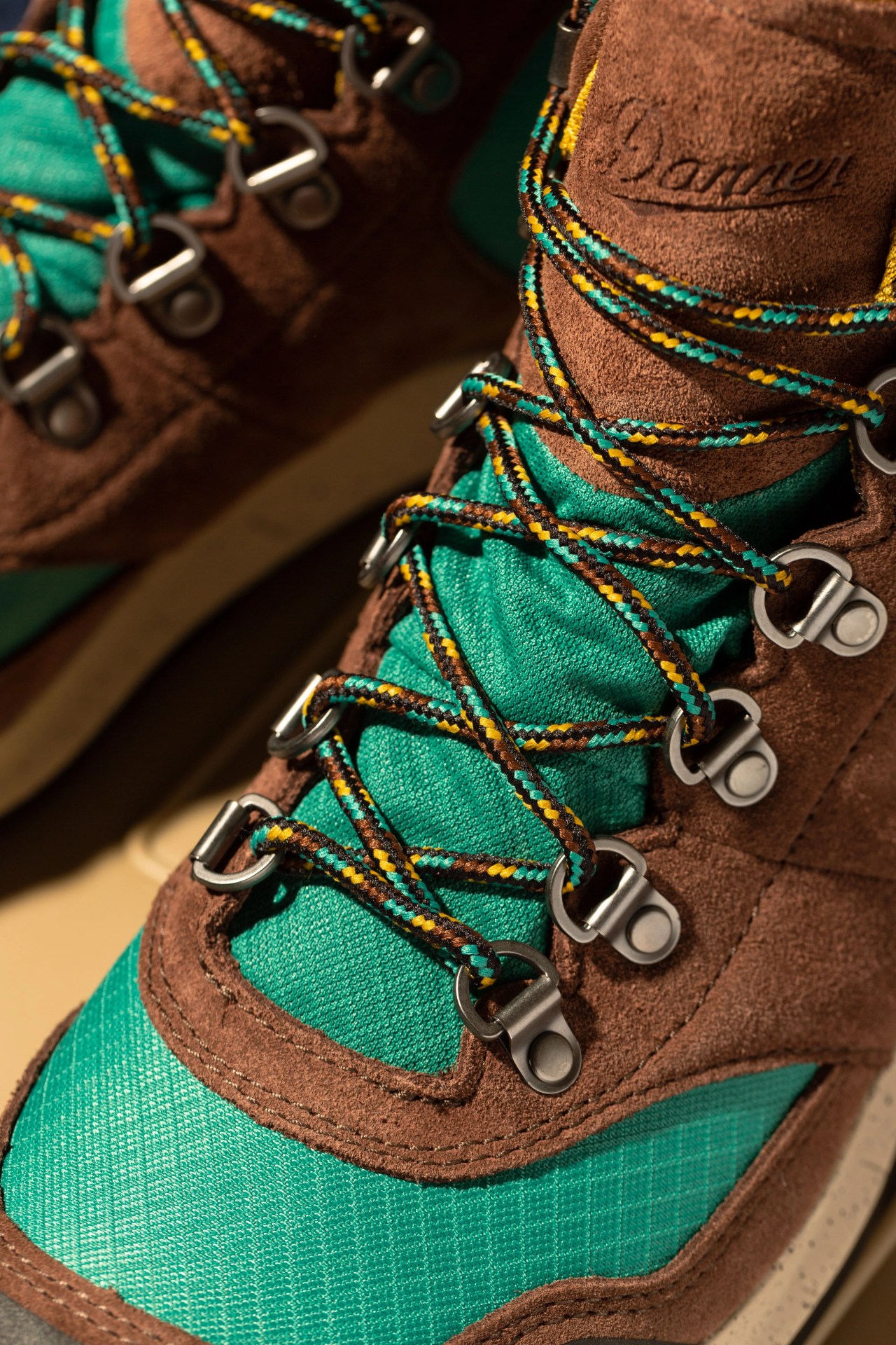 danner shoe close up on laces