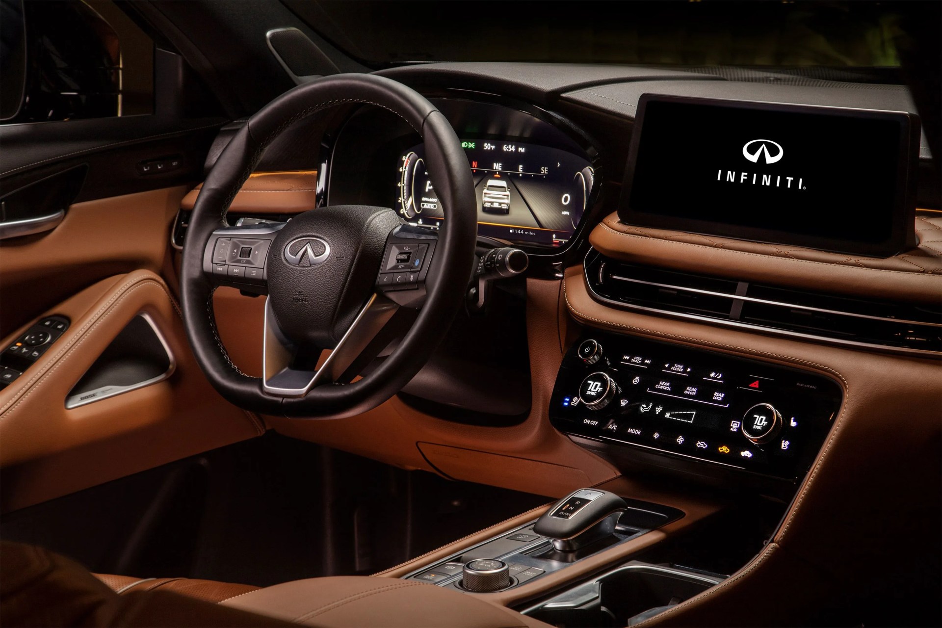 new 2022 infiniti qx60 interior steering wheel