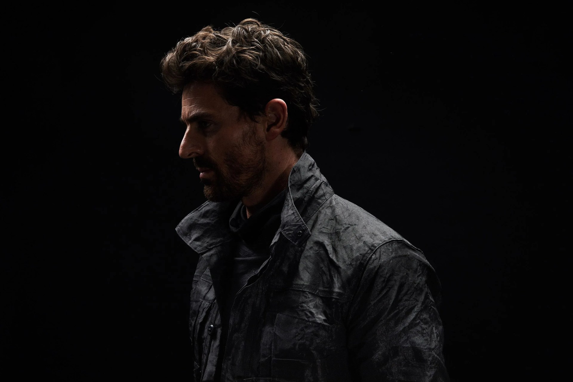 man wearing vollebak jacket