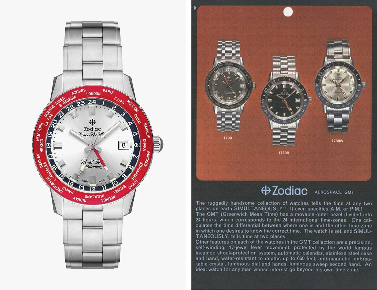 zodiac watch next to article