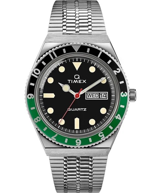 Q Timex Reissue 38mm Stainless Steel Bracelet Watch