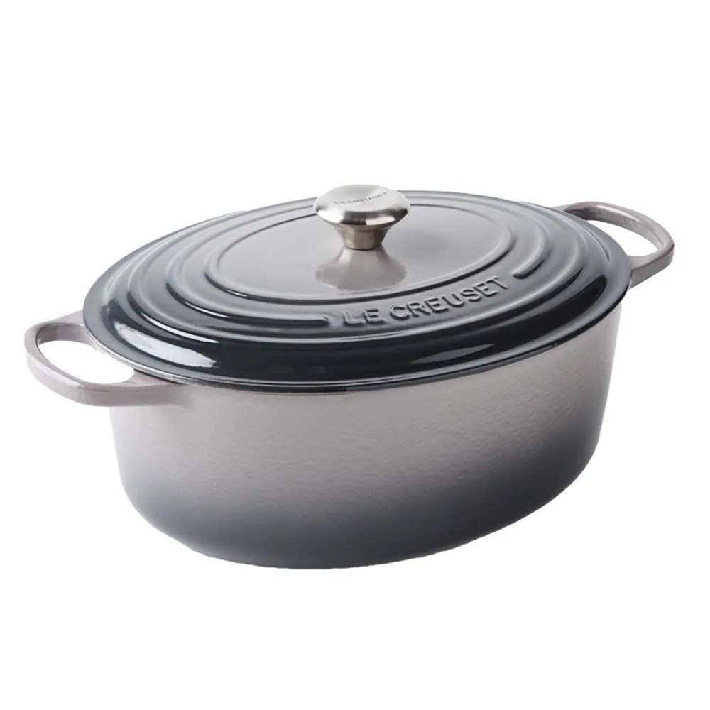 le creuset signature enameled cast iron oval dutch oven, 8qt