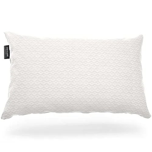 Cosy House Collection Luxury Bamboo Shredded Memory Foam Pillow - Adjustable Fill - Cool & Breathable Removable Cover with Zipper Closure - King