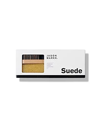jason markk suede cleaning kit   horsehair bristle brush   shoe stain eraser   suede and nubuck cleaner   dry cleans fabric and dirty midsoles   effectively removes stubborn dirt from footwear
