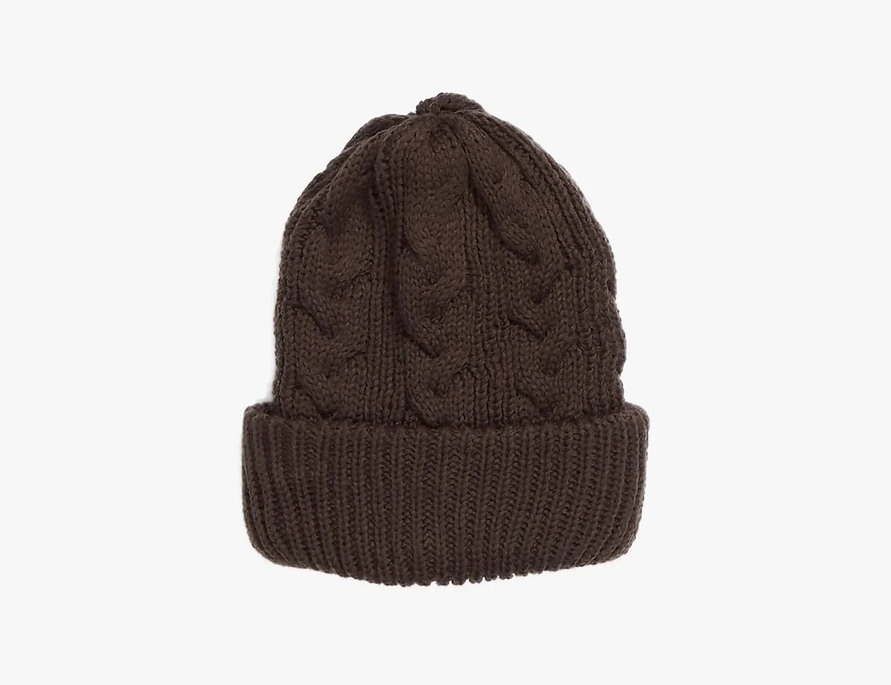 heavy cable beanie