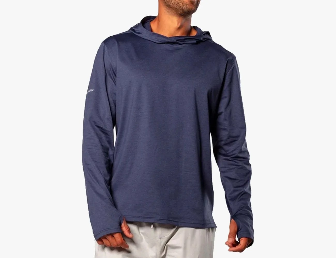 men's 365 hooded long sleeve tee