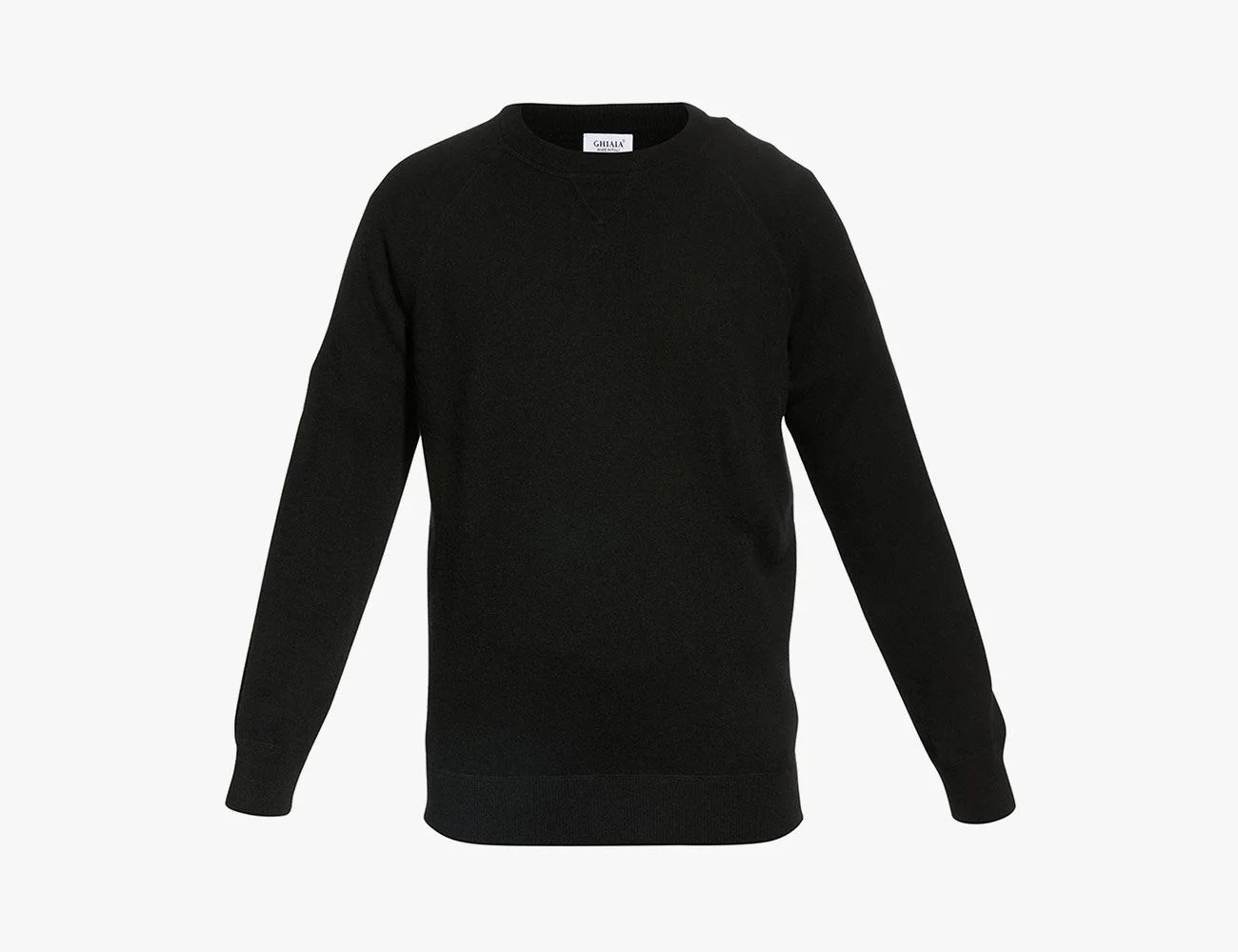 Ghiaia Men's Solid Cashmere Raglan-Sleeve Sweater