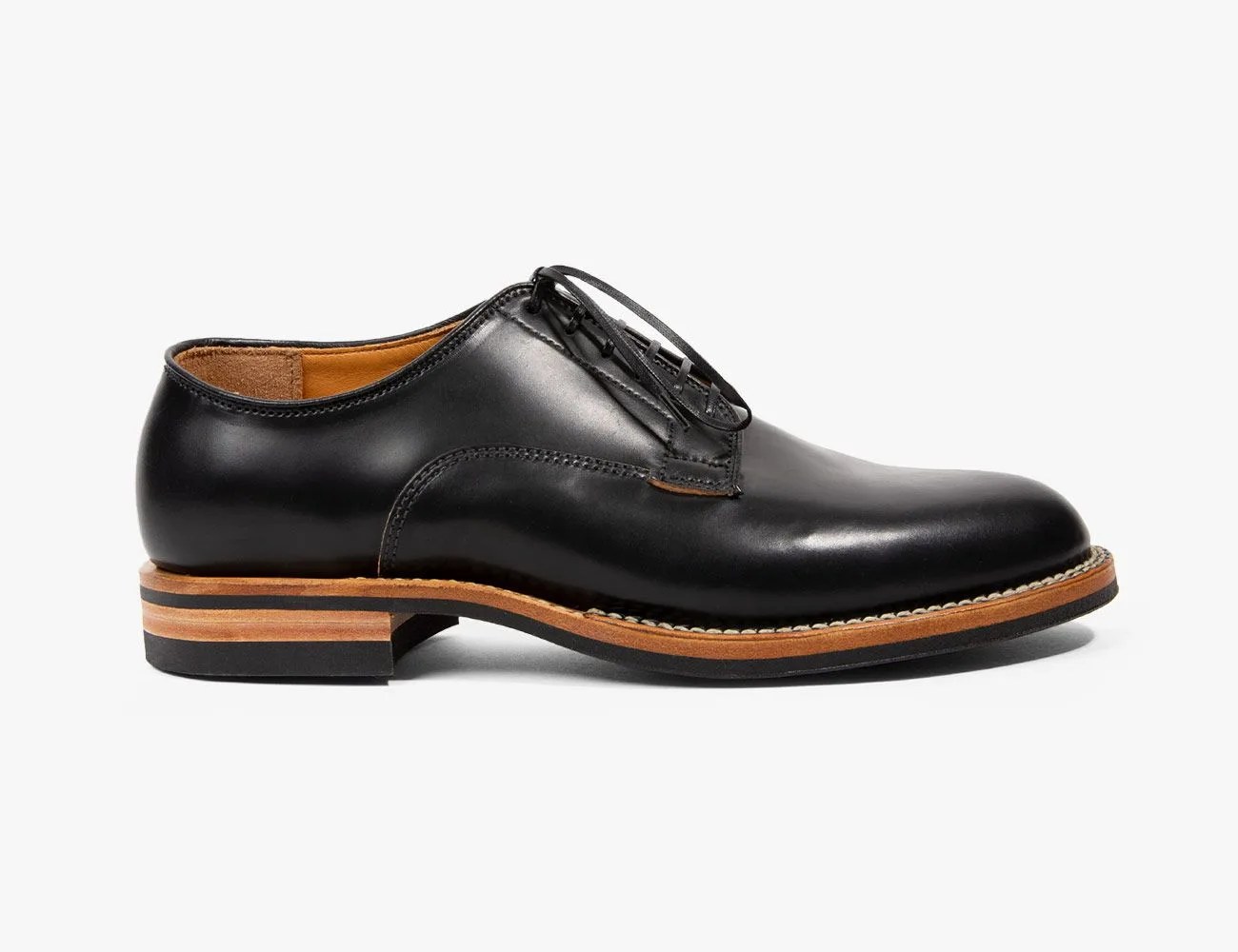 Black Shell Cordovan Derby Shoe