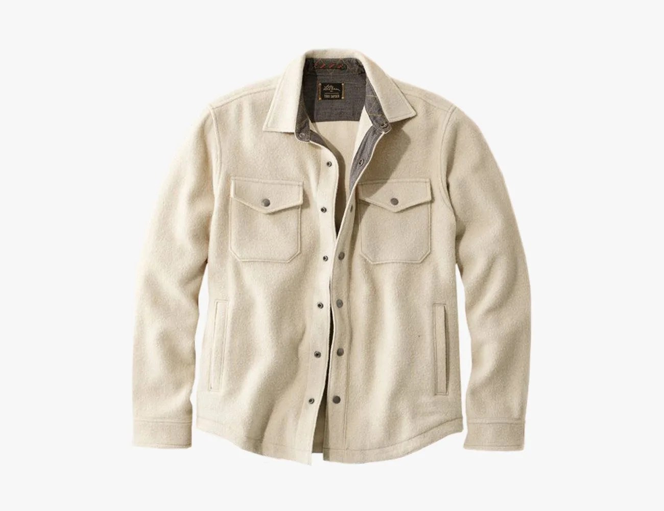 ll bean x todd snyder wool shirt jacket