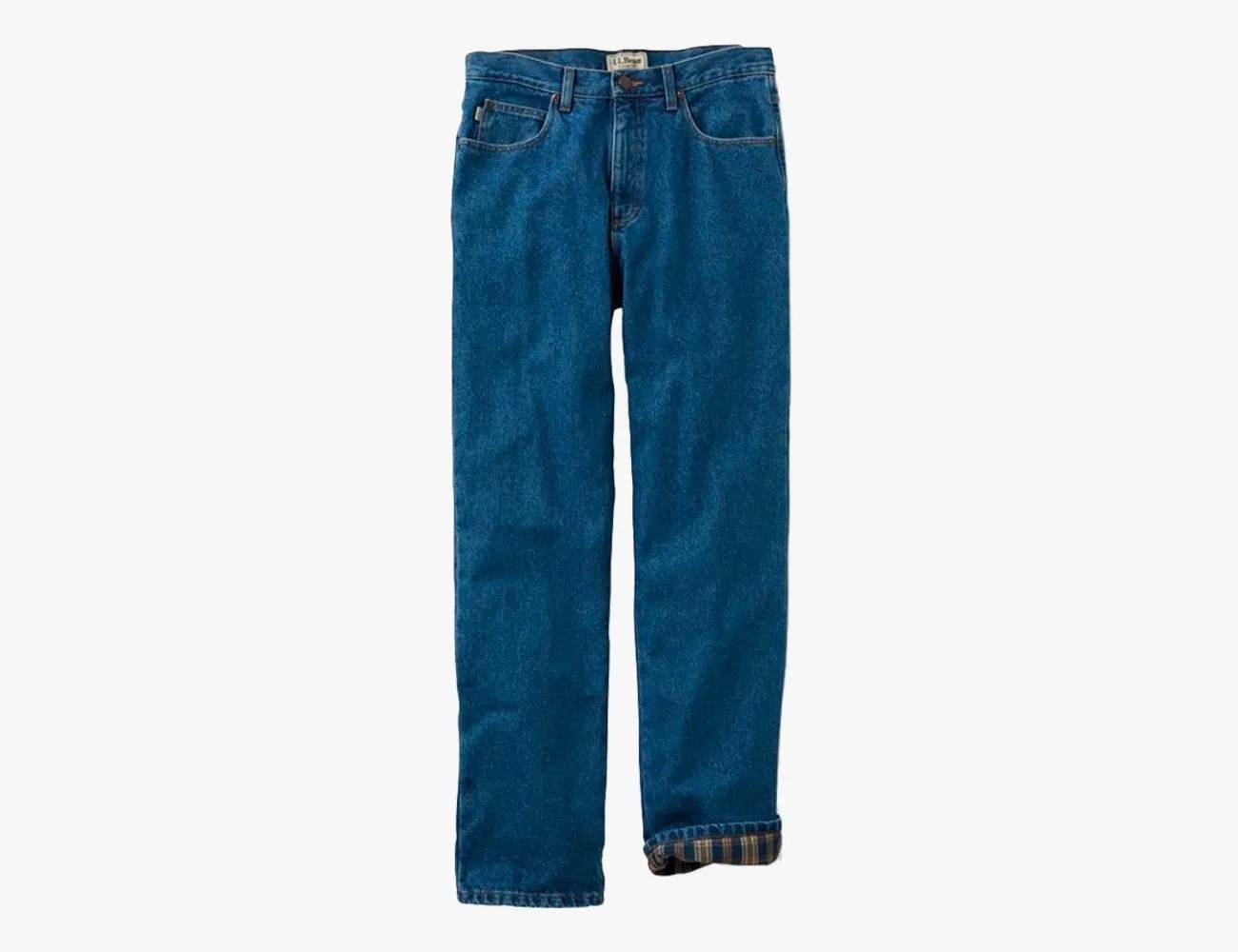 Flannel-Lined Double L Jeans