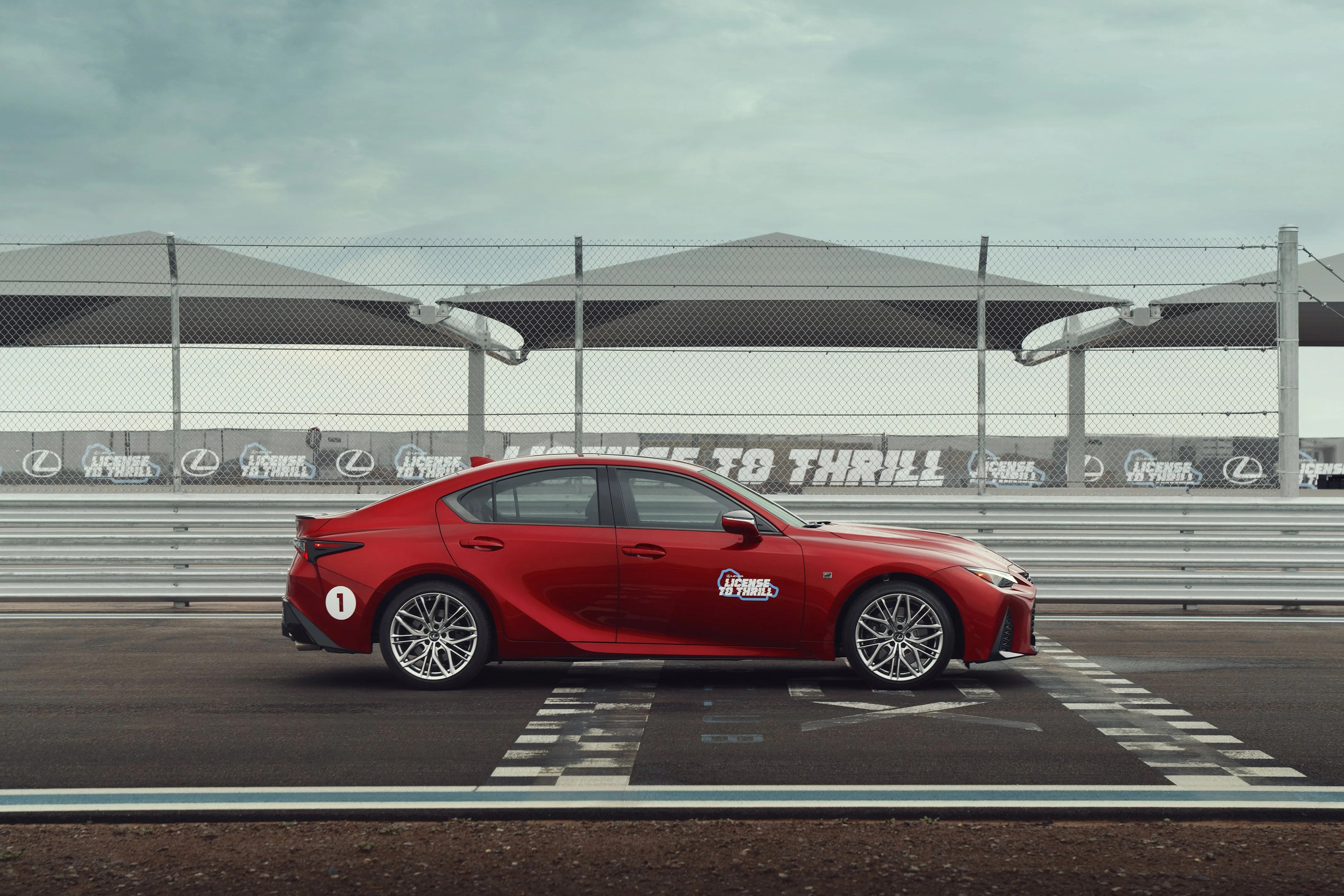 red lexus car