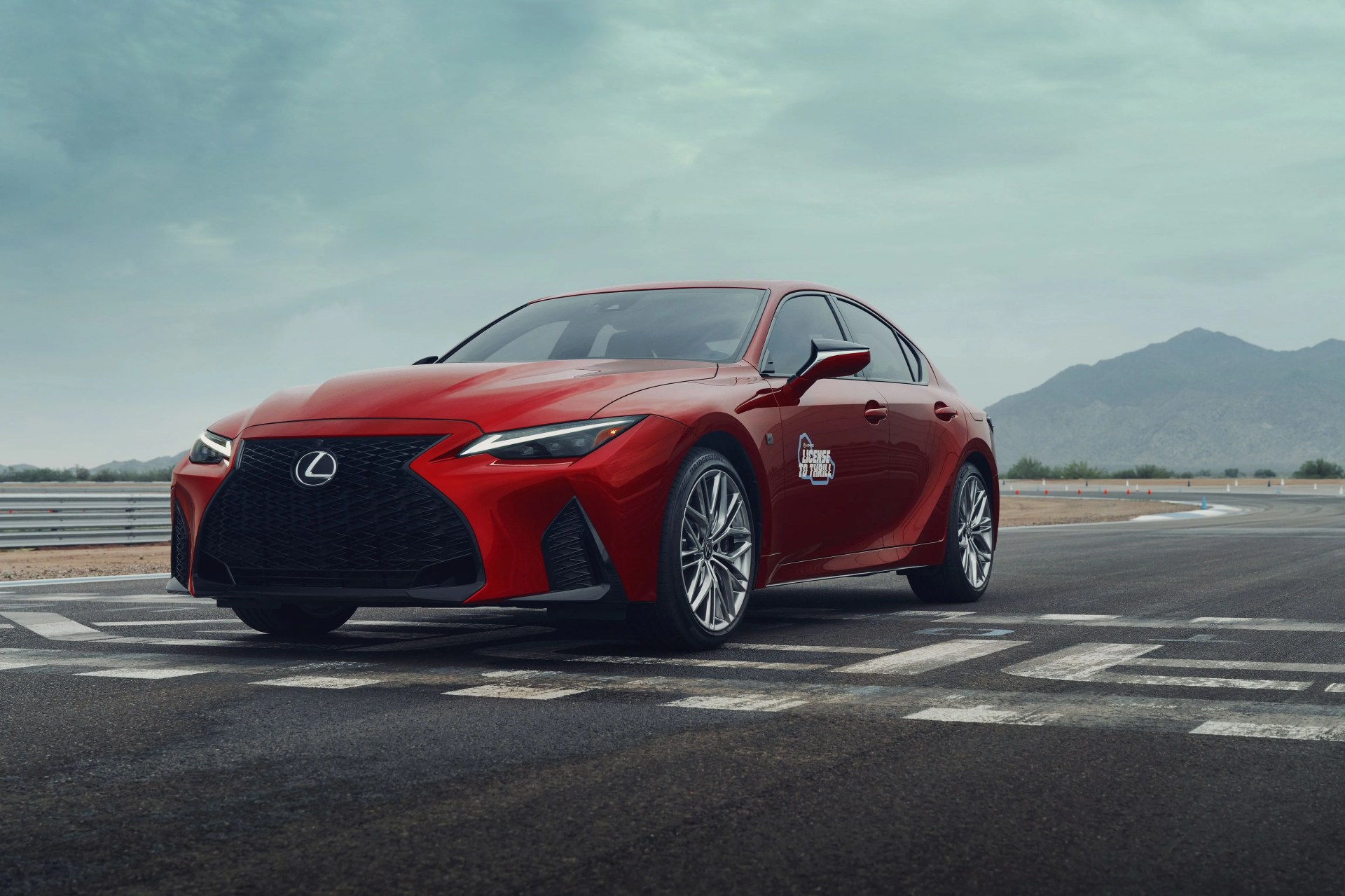 lexus red car