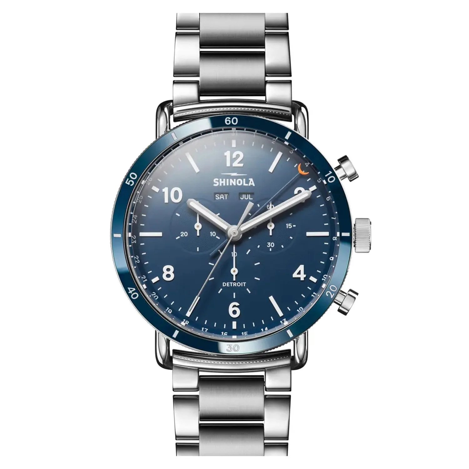 shinola canfield chrono bracelet watch