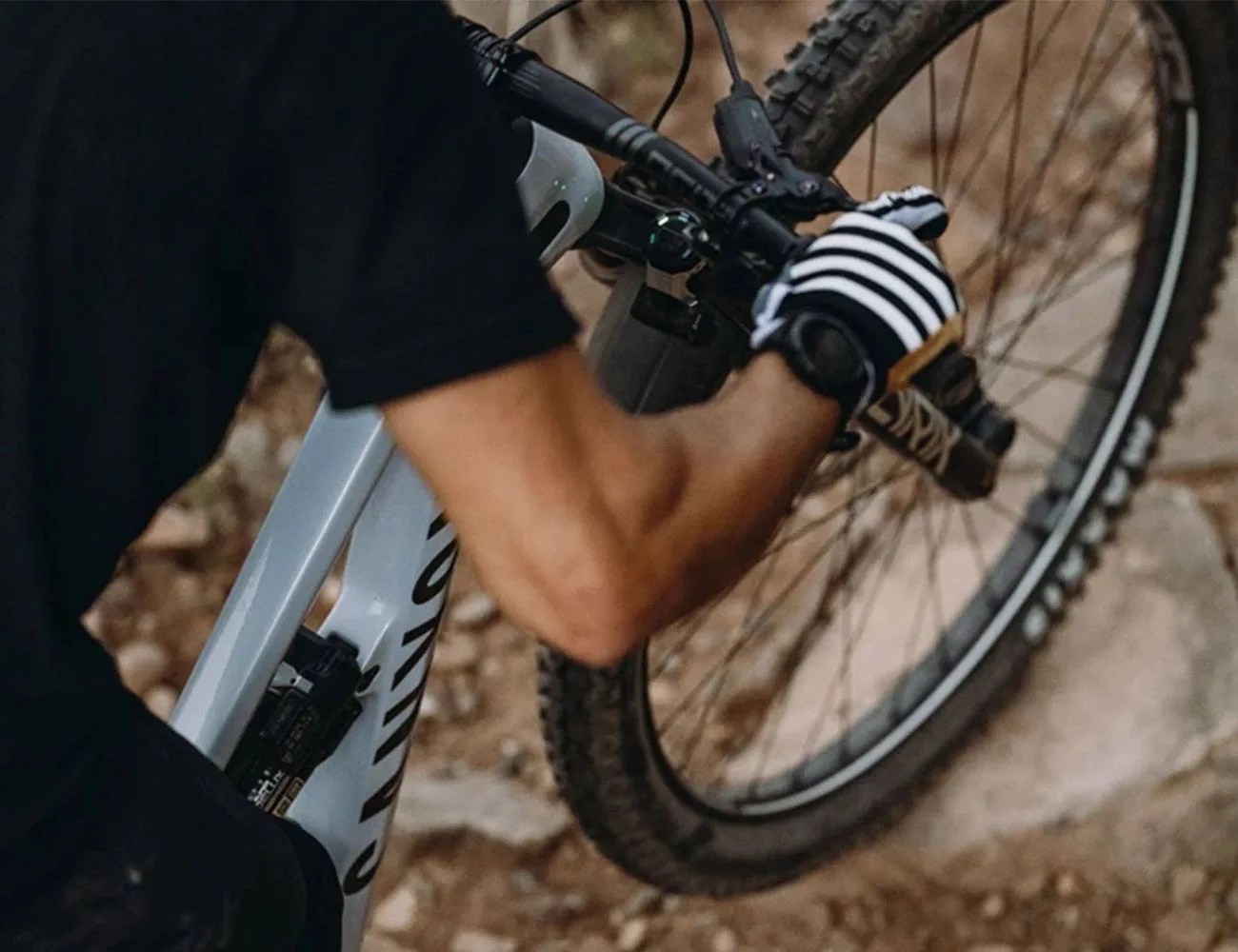 riding a bike