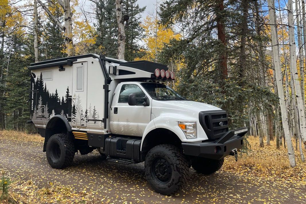 global expedition vehicles ford f 750 based overlander off road truck
