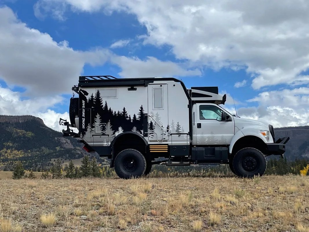 global expedition vehicles ford f 750 based overlander off road truck