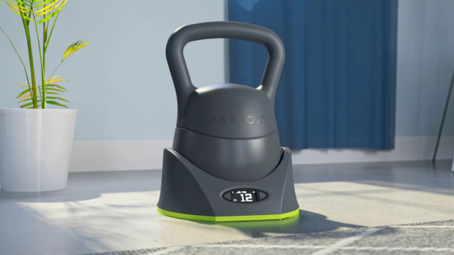 JAXJOX  KettlebellConnect 2  Adjustable Kettlebell  Cool Gray
