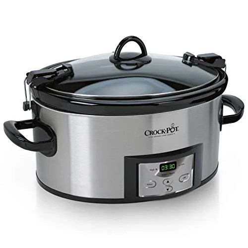 crockpot sccpvl610sa 6quart cook  carry programmable slow cooker