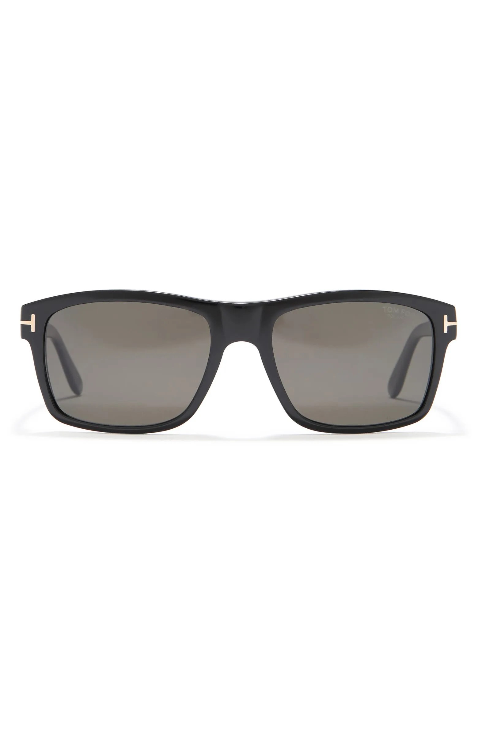 58mm Polarized Rectangle Sunglasses