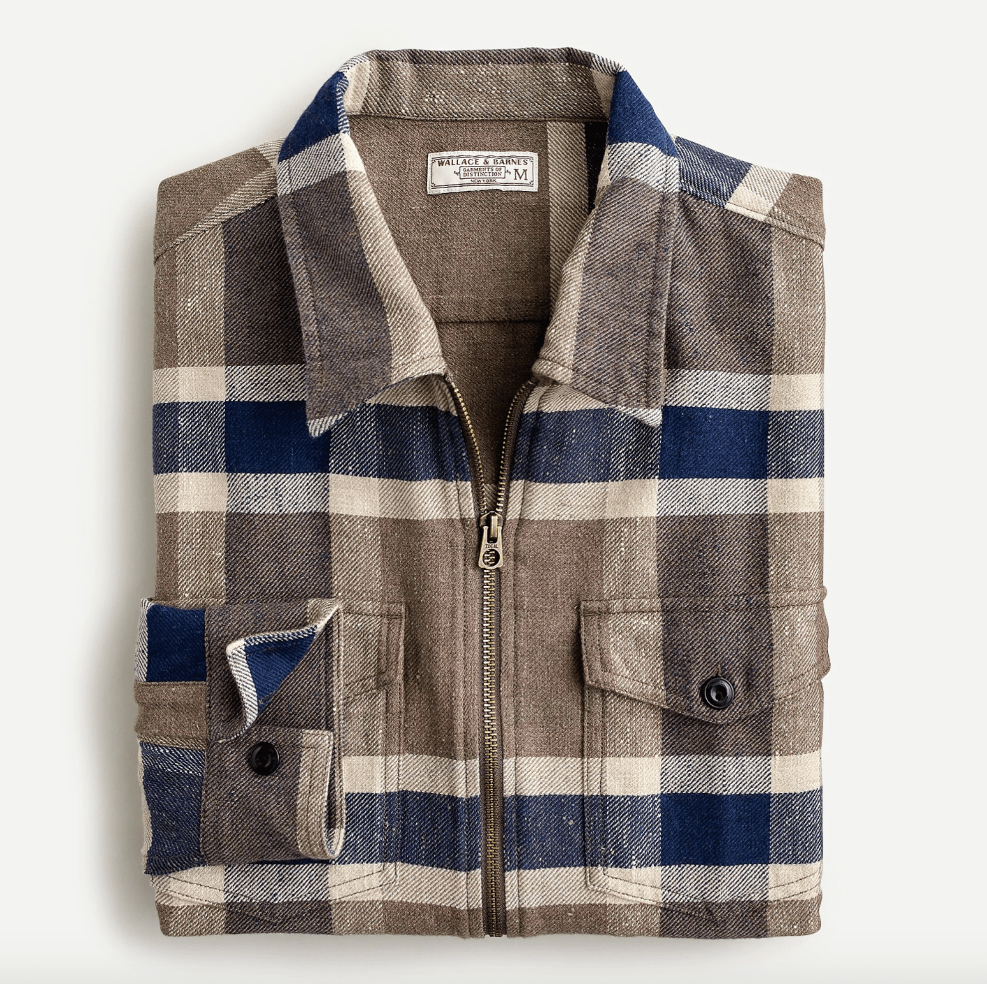 Wallace & Barnes zip-front workshirt