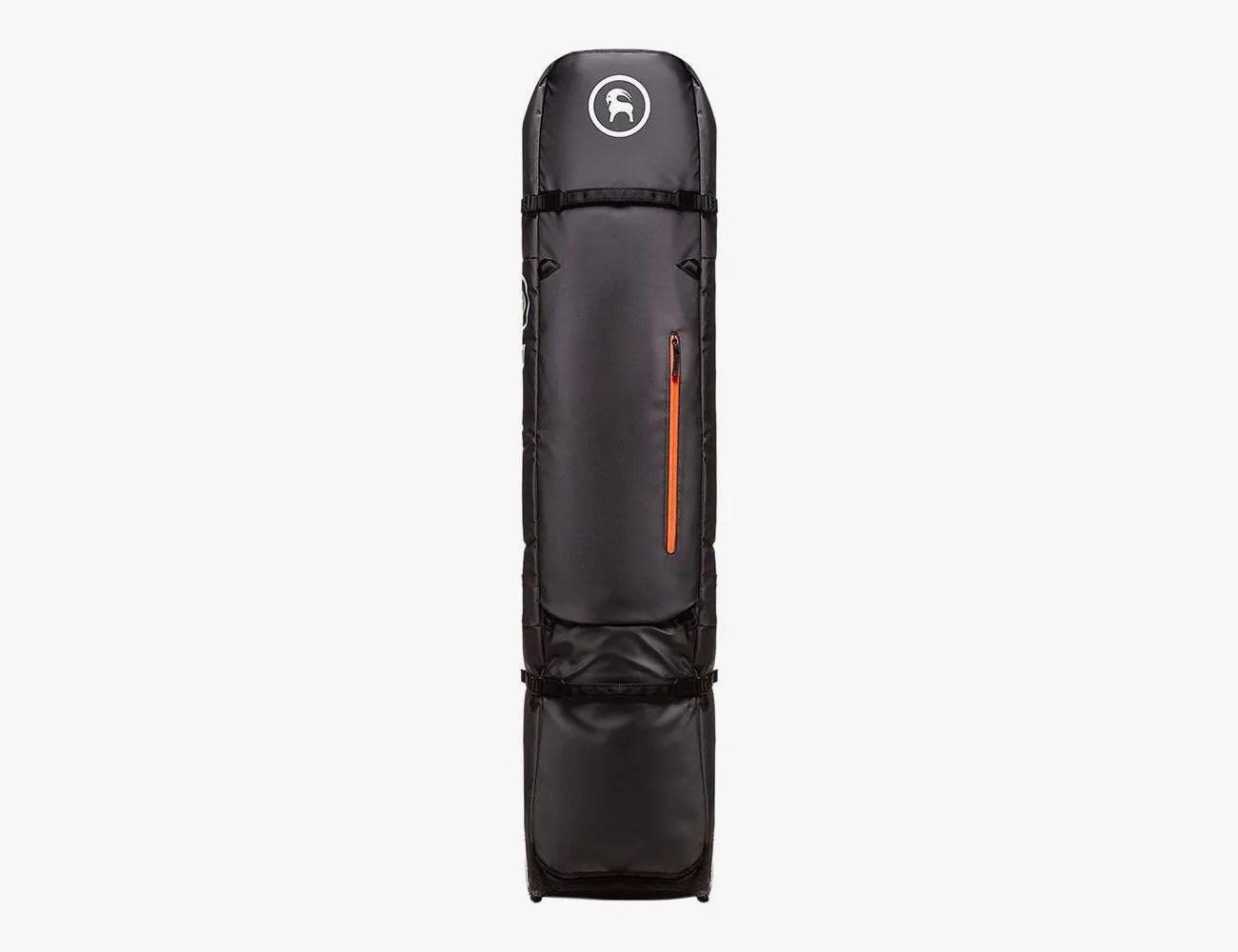 a black ski bag