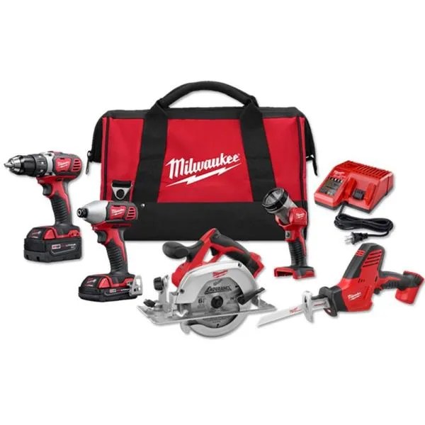 milwaukee m18 18volt lithiumion cordless combo tool kit
