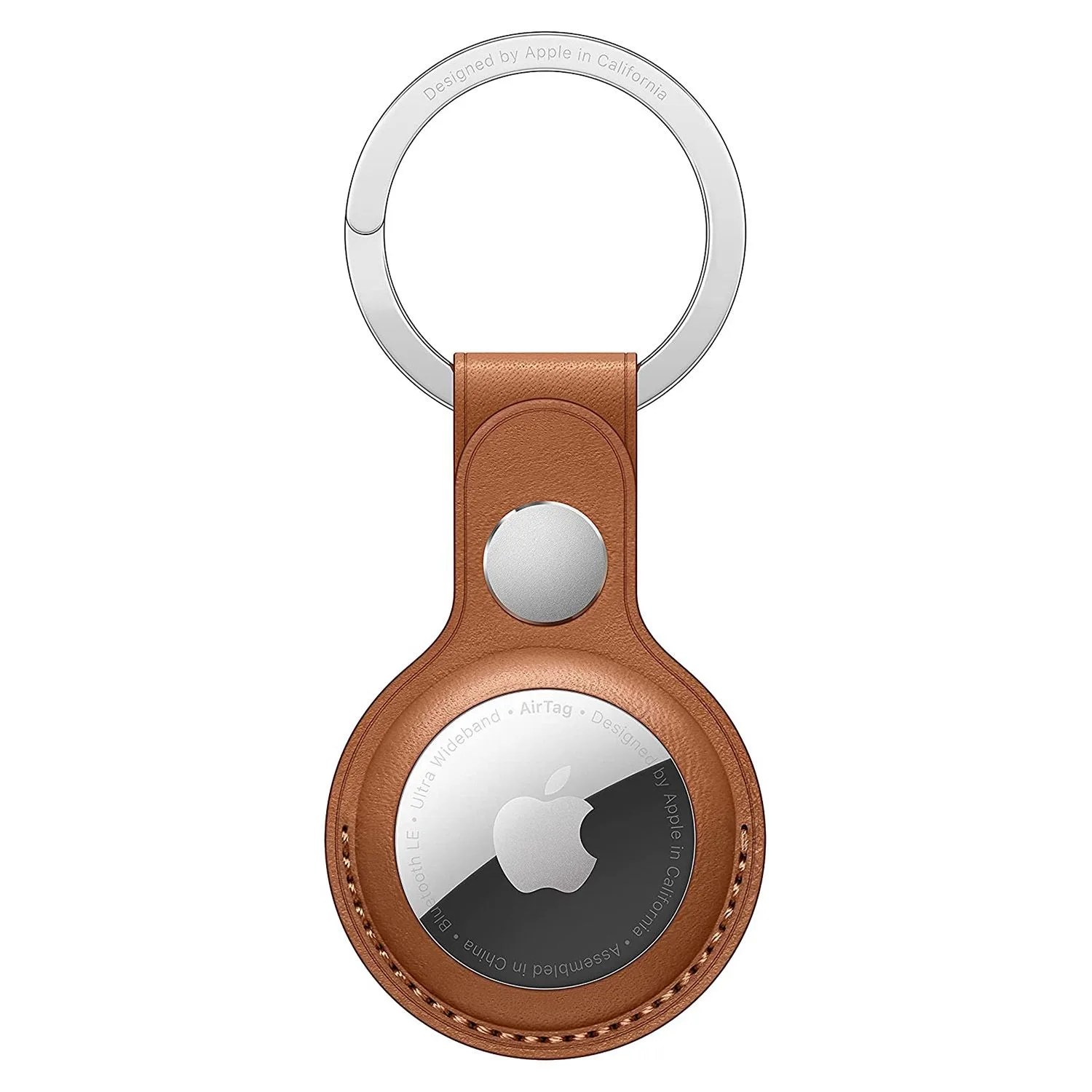apple airtag leather key ring