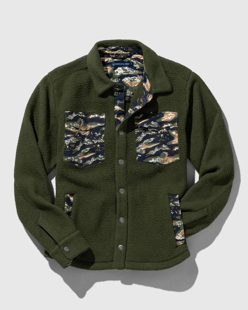 United By Blue Recycled Sherpa Shirt Jacket