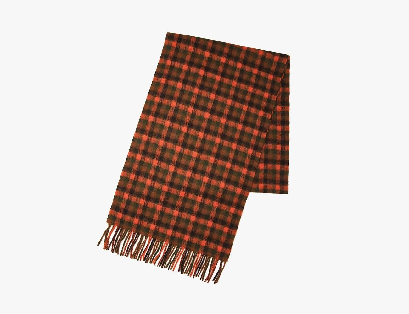 Plaid Cashmere Scarf