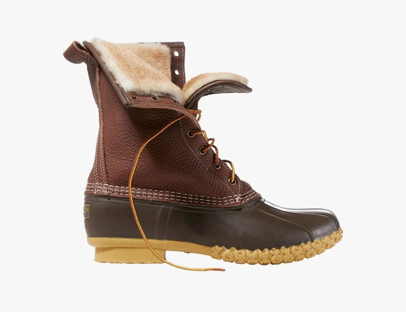 Shearling-Lined Bean Boot