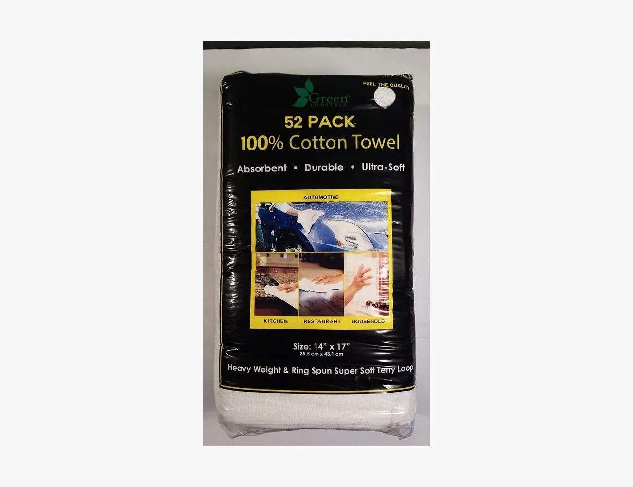 52 Pack Cotton Shop Towels